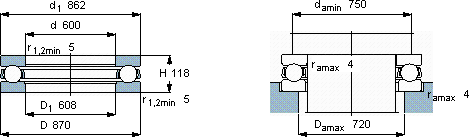 SKFBD1-8000軸承圖紙