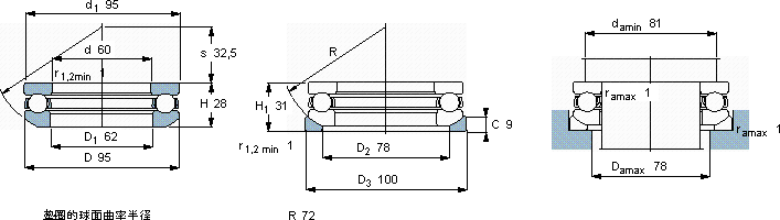 SKF53212軸承圖紙