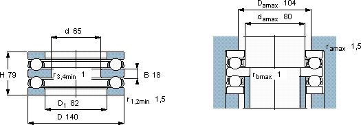 SKF52316軸承圖紙