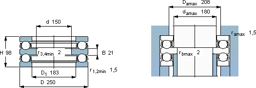 SKF52236 M軸承圖紙