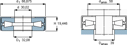 SKF634011 A軸承圖紙
