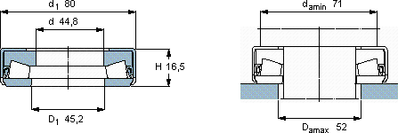SKFBFSB 353263 E/HA3軸承圖紙