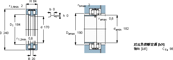 SKF350980 C軸承圖紙