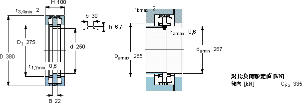 SKF353005軸承圖紙