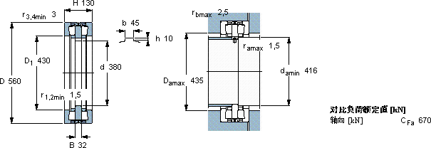 SKF351175 C軸承圖紙