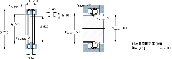 SKF351475 C軸承圖紙