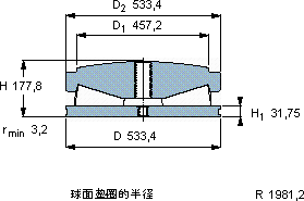 SKF353129 A軸承圖紙