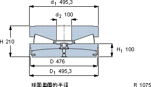 SKF353075 A軸承圖紙