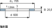SKFWS 811/600軸承圖紙