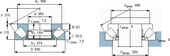 SKF29472 EM軸承圖紙