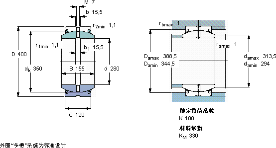 SKFGE 280 ES-2RS軸承圖紙