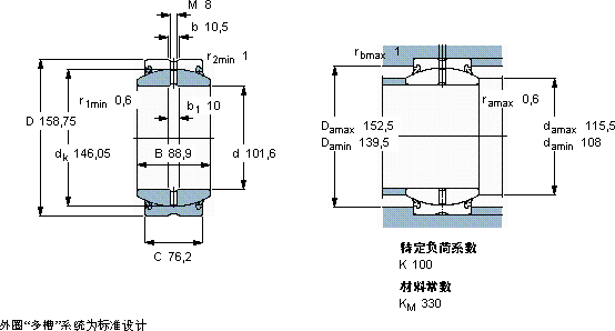 SKFGEZ 400 ES-2RS軸承圖紙