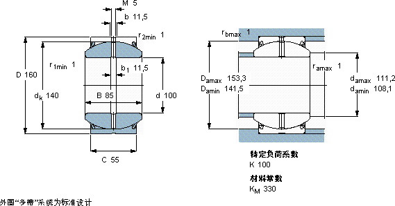 SKFGEH 100 ES-2LS軸承圖紙