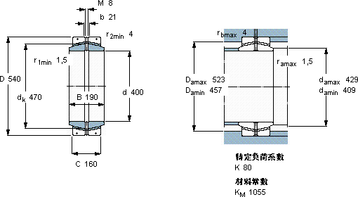 SKFGEC 400 FBAS軸承圖紙