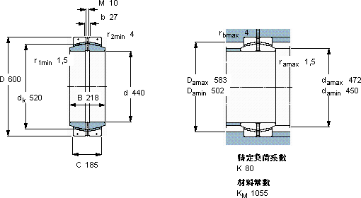 SKFGEC 440 FBAS軸承圖紙