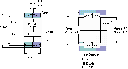 SKFGEP 110 FS軸承圖紙