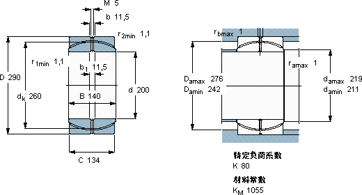 SKFGEP 200 FS軸承圖紙