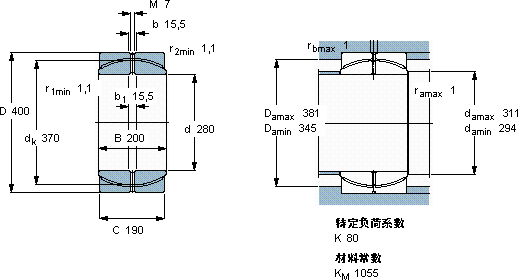 SKFGEP 280 FS軸承圖紙