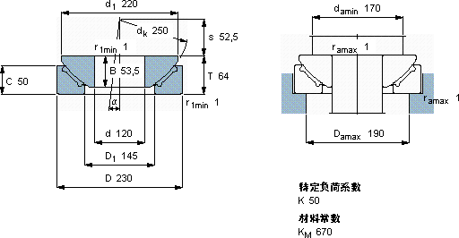 SKFGX 120 F軸承圖紙