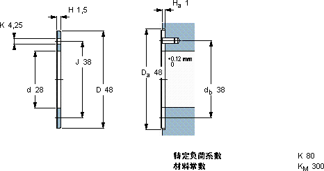 SKFPCMW 284801.5 B軸承圖紙