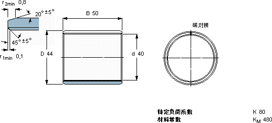 SKFPCM 404450 B軸承圖紙