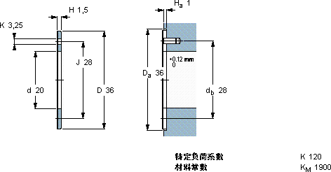 SKFPCMW 203601.5 M軸承圖紙