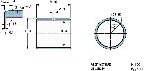 SKFPCM 202315 M軸承圖紙