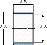 SKFPWM 505840軸承圖紙