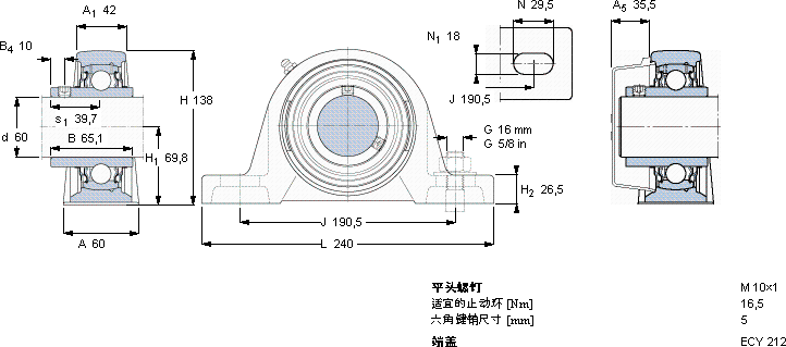 SKFSY 60 TR軸承圖紙