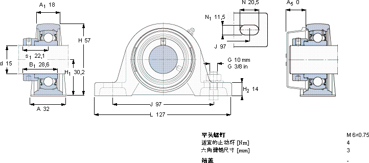 SKFSY 15 FM軸承圖紙