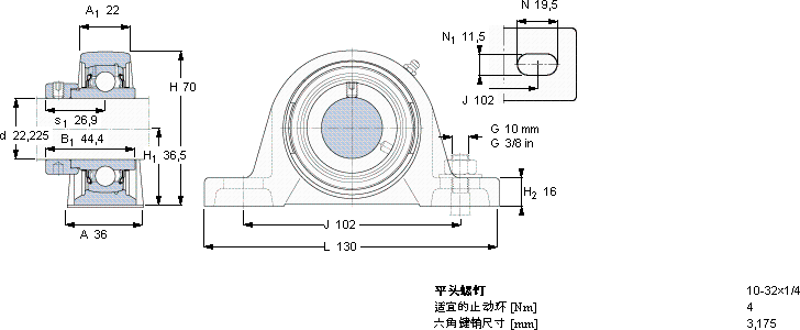 SKFSY 7/8 WF軸承圖紙