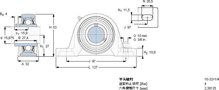 SKFSYH 5/8 TF軸承圖紙