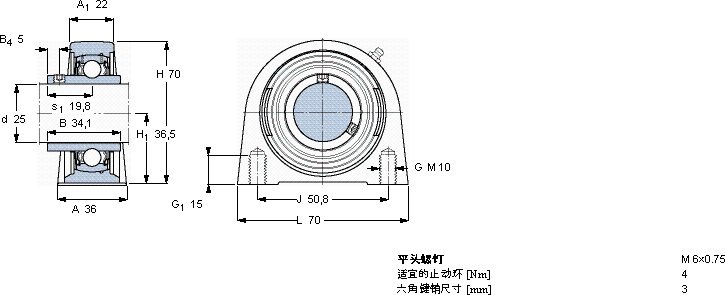 SKFSYF 25 TF軸承圖紙
