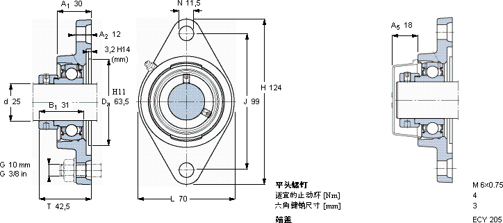 SKFFYTB 25 FM軸承圖紙