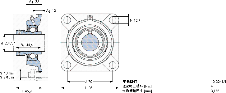 SKFFY 13/16 WF軸承圖紙