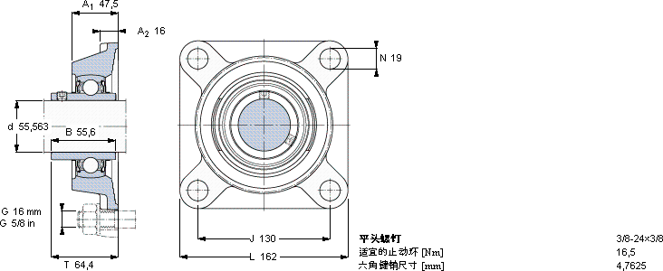 SKFFY 2.3/16 TF/VA201軸承圖紙