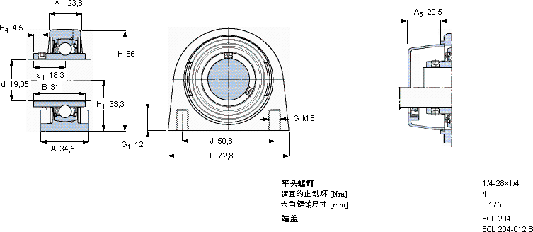 SKFSYFL 3/4 TH軸承圖紙