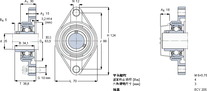 SKFFYTBK 25 TF軸承圖紙