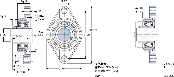 SKFFYTBK 25 TR軸承圖紙