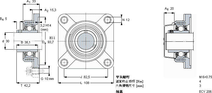 SKFFYKC 30 NTH軸承圖紙