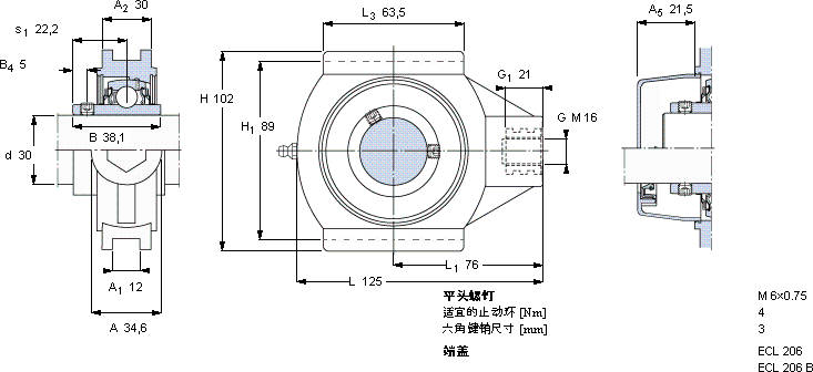 SKFTUL 30 TR/VE495軸承圖紙