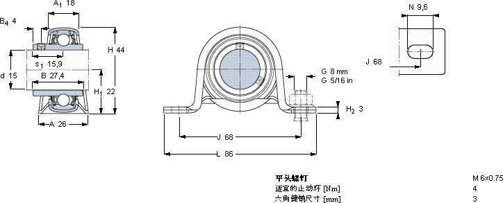 SKFP 15 TF軸承圖紙
