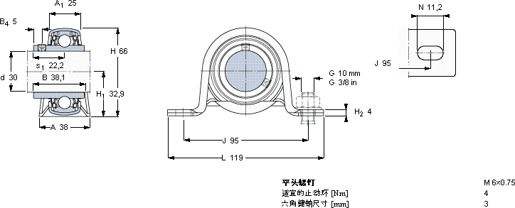 SKFP 30 TR軸承圖紙