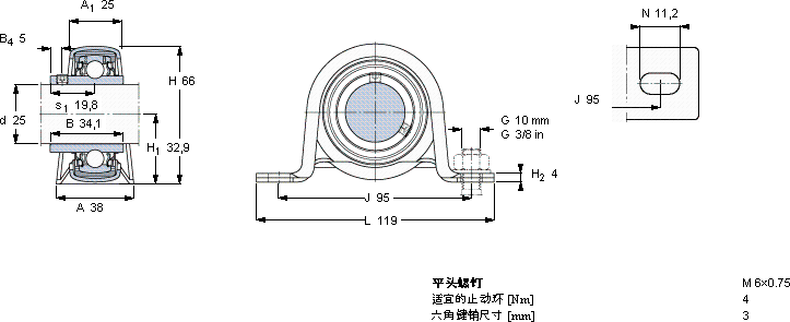 SKFP 62 R-25 TR軸承圖紙