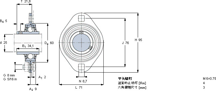 SKFPFT 25 TR軸承圖紙