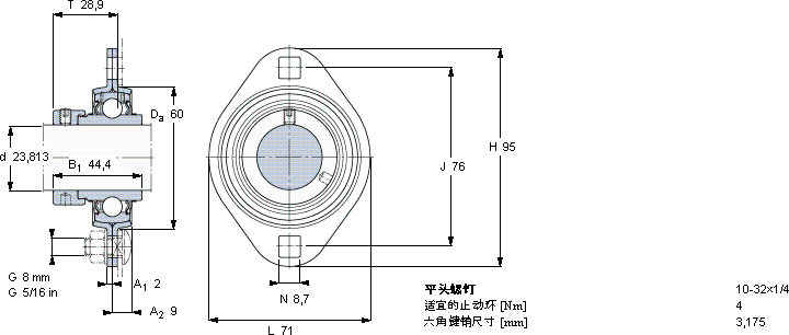 SKFPFT 15/16 WF軸承圖紙