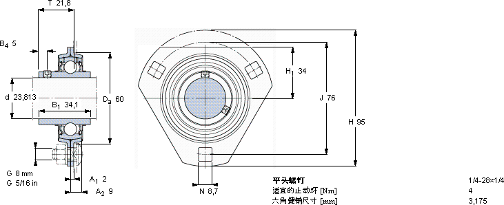 SKFPFD 15/16 TF軸承圖紙