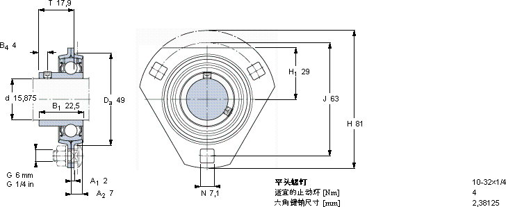 SKFPFD 5/8 RM軸承圖紙