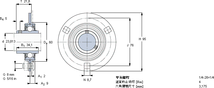 SKFPF 15/16 TF軸承圖紙