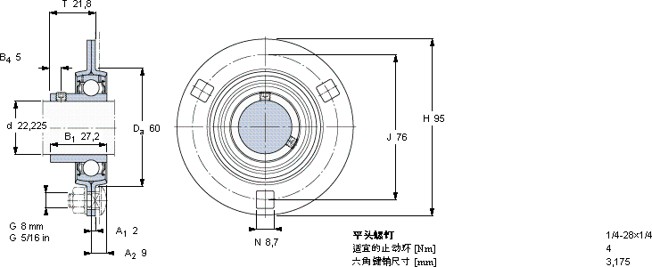 SKFPF 7/8 RM軸承圖紙